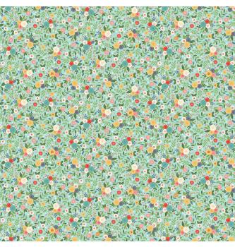 Patchwork blago Amelia Floral teal | 110cm
