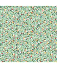 MAKOWER Patchwork blago Amelia Floral teal | 110cm 2511/T