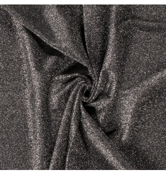 Jersey Lurex | črna | 78%PL / 14%LU / 8%EL