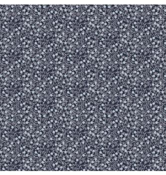 Poplin Minimals Cvetje | temnomodra | 100%CO