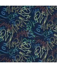 Verhees Softshell Grafiti | temnomodra | digitalni tisk | 95%PL / 5%EL 07209.003
