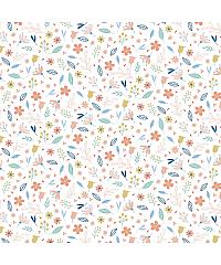 Verhees Poplin Ljubke cvetlice | bela | 100%CO 09288.002
