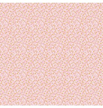 Poplin Marjetice in pike | svetloroza | 100%CO