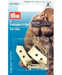 PRYM Zaponka za krzno | bež | 2kos 416503