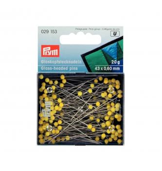 Bucike s stekleno glavo | rumene | 0,60x43mm | 20g