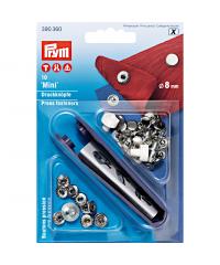 PRYM Pritiskači mini | 8mm | lahko zapiranje | 10kos 390360