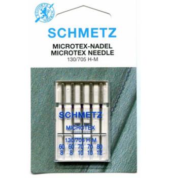 Strojne igle SCHMETZ Microtex | 60-80 | 5 kos