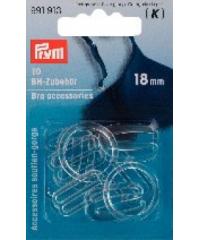 PRYM Sponke za nedrček | 18mm | prozorne | 10kos 991913