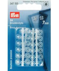 PRYM Prišivni pritiskači | 7mm | transparentni 347155
