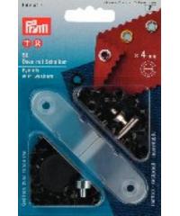 PRYM Pritiskači luknjice | črni | 4mm | 50kos 542409