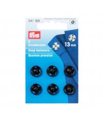 PRYM Prišivni pritiskači | 13mm | črni 341168