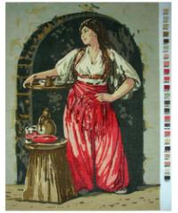 UNITAS Gobelin set Dekle s kavo | 40x54cm 190220
