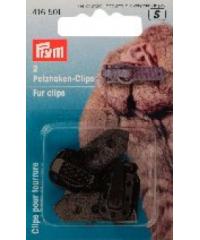 PRYM Zaponka za krzno | rjava | 2kos 416501