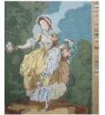 Gobelin set Dekle s cvetjem | 30x39cm