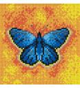 Gobelin Modri metulj | 15x15cm