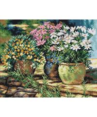 ORCHIDEA Gobelin Mediteransko cvetje | 40x50cm 2274M
