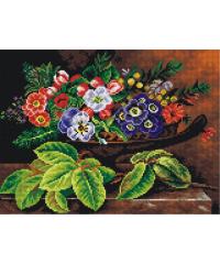 ORCHIDEA Gobelin Šopek pisanega cvetja | 30x40cm 2571J