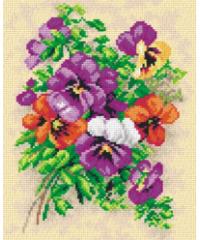 ORCHIDEA Gobelin Šopek mačeh | 24x30cm 2458H