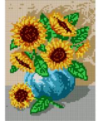 ORCHIDEA Gobelin Sončnice v vazi | 18x24F 1324F
