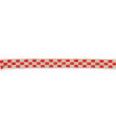 Okrasni trak | 141 | natur z rdečimi kvadri | 11mm x 2m